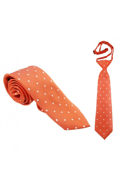 Orange prickig slips  - Microfiber - Stor och liten