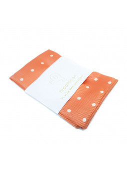 Orange prickig slips  - Microfiber - Stor och liten