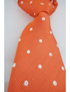 Orange prickig slips  - Microfiber - Stor och liten