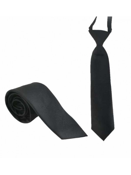 Svart slips  - Microfiber - Stor och liten