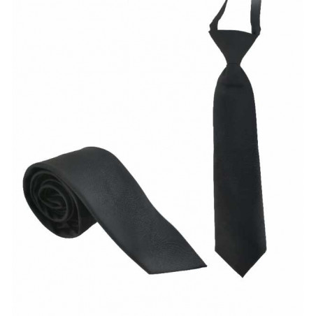 Svart slips  - Microfiber - Stor och liten