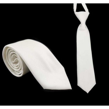 Vit slips  - Microfiber - Stor och liten