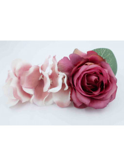Hårspänne blommor - Gammelrosa Dröm