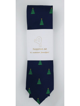 Julslips - Mörkblå Julgranar