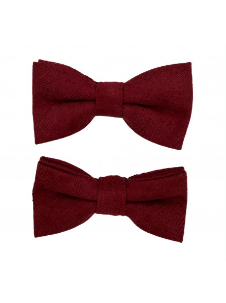 Vinröd fluga - Matt Soft