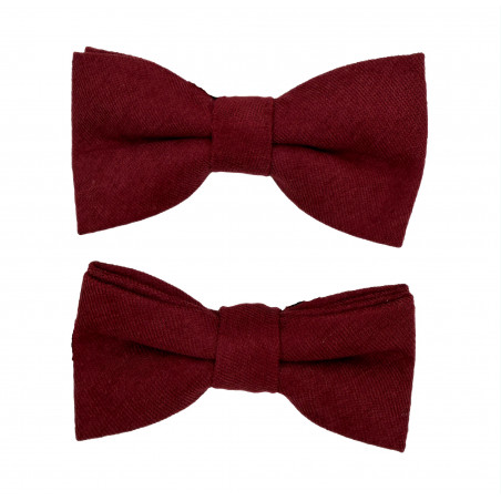 Vinröd fluga - Matt Soft