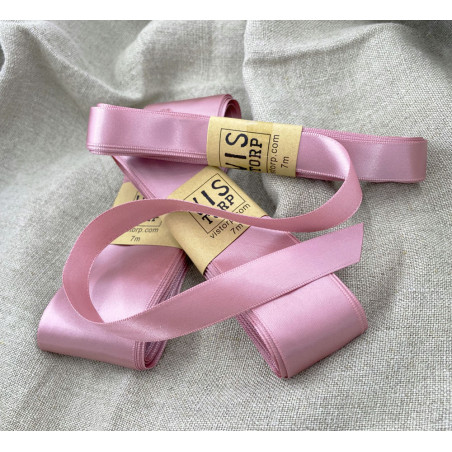 Vistorp Satinband - Gammelrosa 1,5cm/3cm/5cm 7m långt