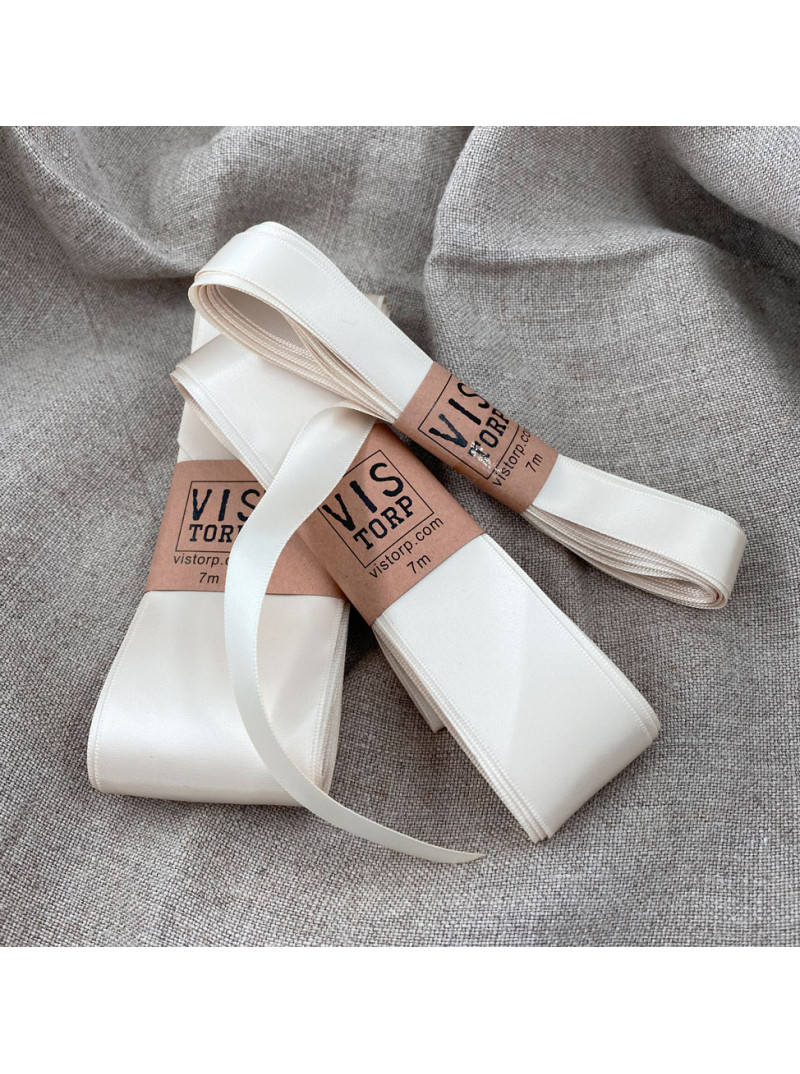Vistorp Satinband - Champagne 1,5cm/3cm/5cm 7m långt