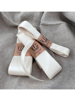 Vistorp Satinband - Champagne 1,5cm/3cm/5cm 7m långt