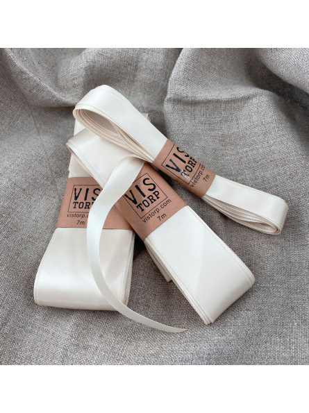 Vistorp Satinband - Champagne 1,5cm/3cm/5cm 7m långt