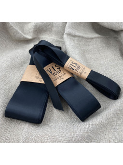 Vistorp Satinband - Svart 3cm/5cm 7m långt