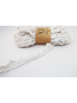 Vistorp Spetsband - Vitt 5m