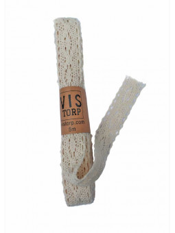 Vistorp Spetsband - Antikvitt 5m