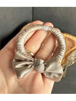 Hårsnodd Scrunchie Satin - Rosett