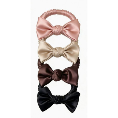 Hårsnodd Satin - Rosett